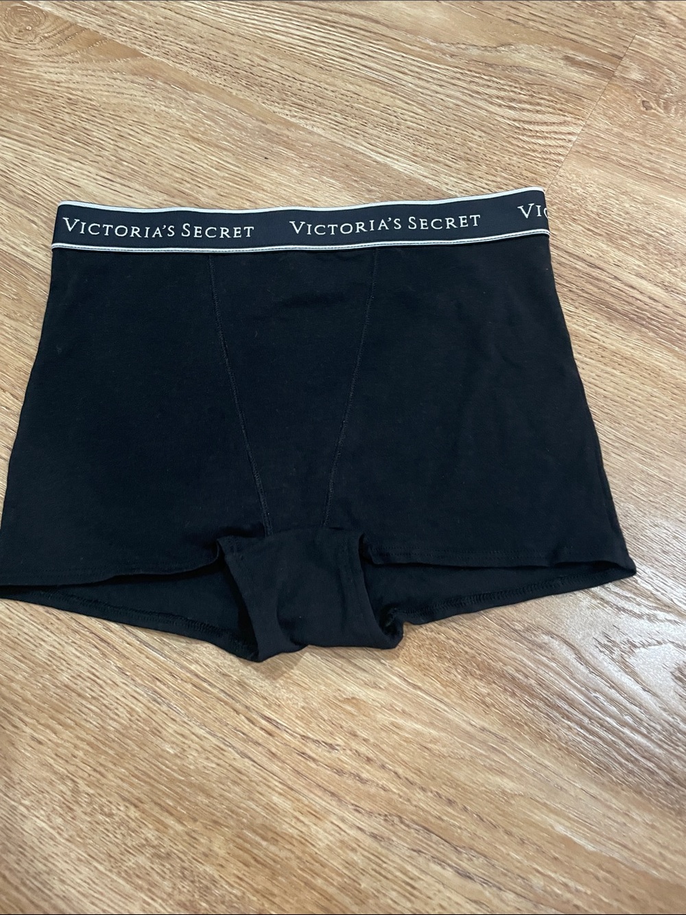 Victoria's Secret Black Men's Boxer Briefs with Branded Waistband
